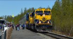 Alaska RR 4317 Leads a Passenger Train at Talkeetna - May 20, 2024